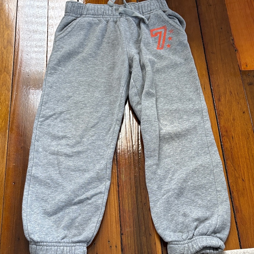 Jumping Beans Gray Joggers with Orange Accent